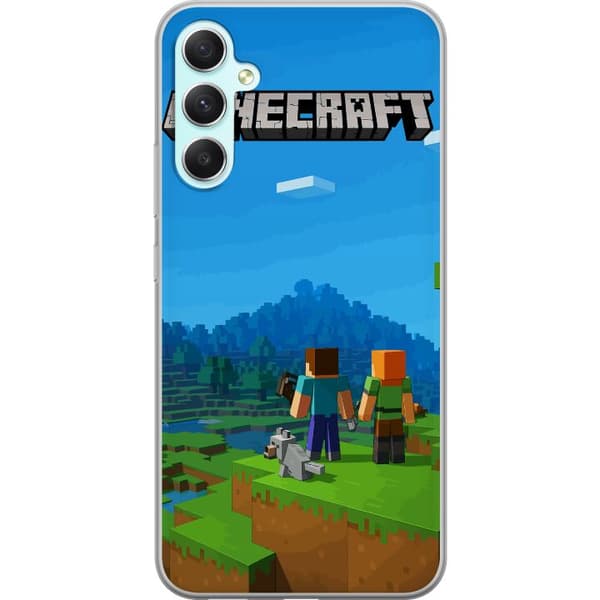 Samsung Galaxy A34 Gjennomsiktig deksel Minecraft Key Art