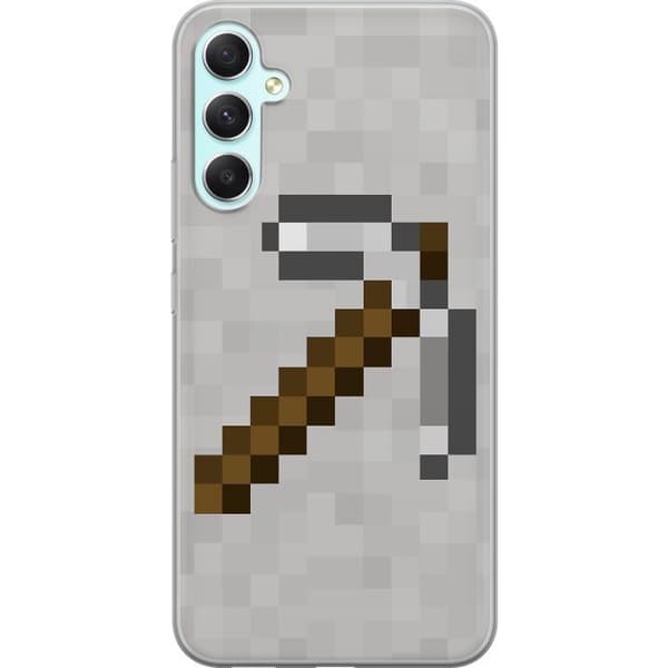 Samsung Galaxy A34 Gjennomsiktig deksel Minecraft Verktøy