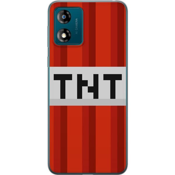 Motorola Moto E13 Läpinäkyvä kuori Minecraft TNT