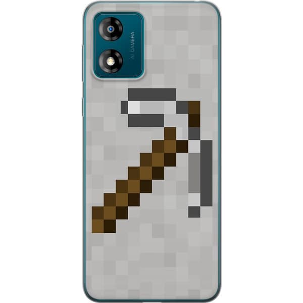 Motorola Moto E13 Läpinäkyvä kuori Minecraft Työkalut