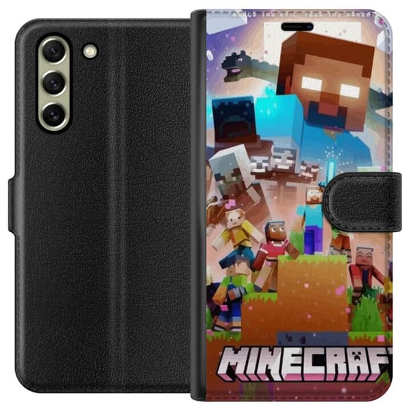Samsung Galaxy S21 FE 5G Lompakkokotelo Minecraft