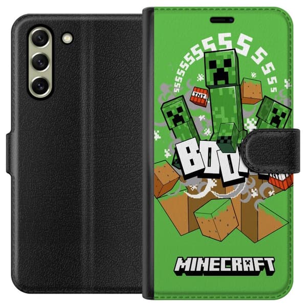 Samsung Galaxy S21 FE 5G Lommeboketui Minecraft Boom