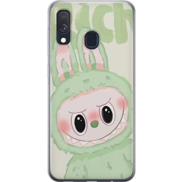 Samsung Galaxy A40 Gennemsigtig cover Pop mart labubu