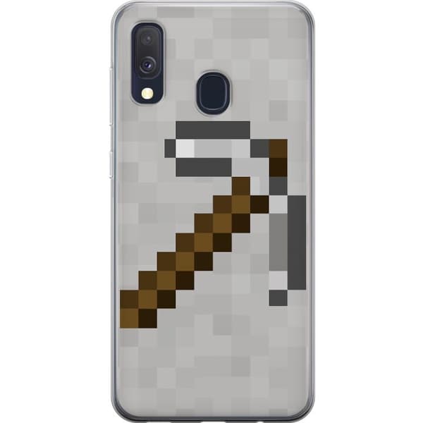 Samsung Galaxy A40 Gjennomsiktig deksel Minecraft Verktøy