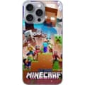 Miniatyrbillede 1 af 3: Apple iPhone 16 Pro Max Gennemsigtig cover Minecraft