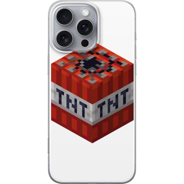 Apple iPhone 16 Pro Max Gennemsigtig cover Minecraft TNT