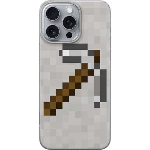 Apple iPhone 16 Pro Max Gennemsigtig cover Minecraft Værktøjer