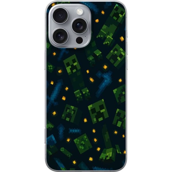 Apple iPhone 16 Pro Max Gennemsigtig cover Minecraft Dungeons Mob