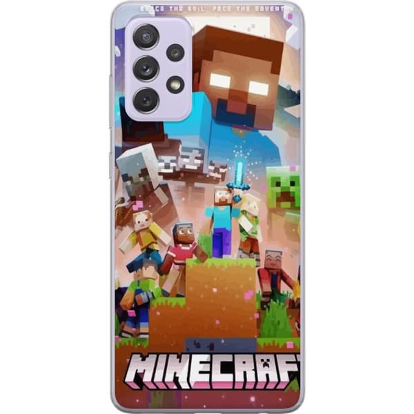 Samsung Galaxy A52s 5G Gennemsigtig cover Minecraft