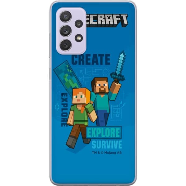 Samsung Galaxy A52s 5G Gennemsigtig cover Minecraft Huler