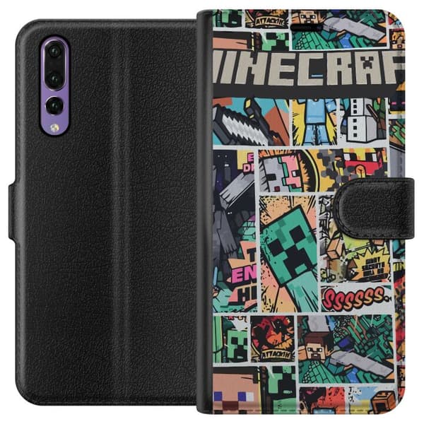 Huawei P20 Pro Tegnebogsetui Minecraft Kunst
