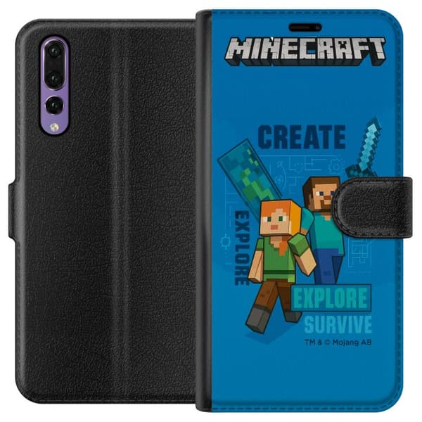Huawei P20 Pro Tegnebogsetui Minecraft Huler