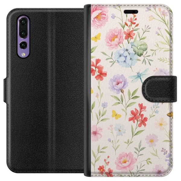 Huawei P20 Pro Lommeboketui Blomster
