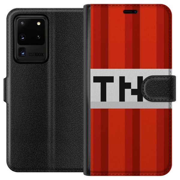 Samsung Galaxy S20 Ultra Lompakkokotelo Minecraft TNT