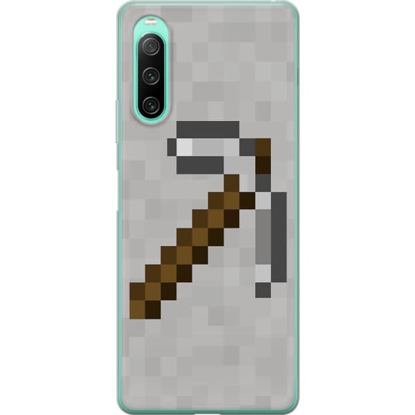 Sony Xperia 10 IV Genomskinligt Skal Minecraft Tools