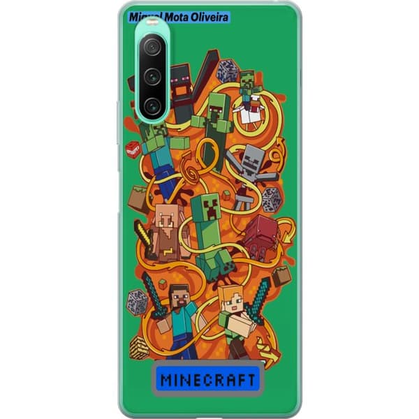 Sony Xperia 10 IV Gjennomsiktig deksel Minecraft
