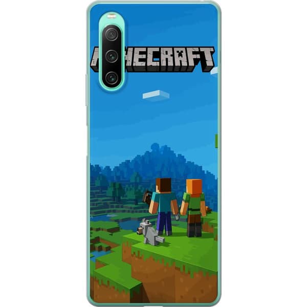 Sony Xperia 10 IV Läpinäkyvä kuori Minecraft Key Art