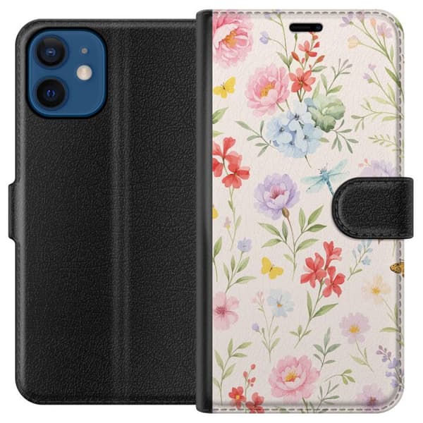 Apple iPhone 12 mini Plånboksfodral Blommor