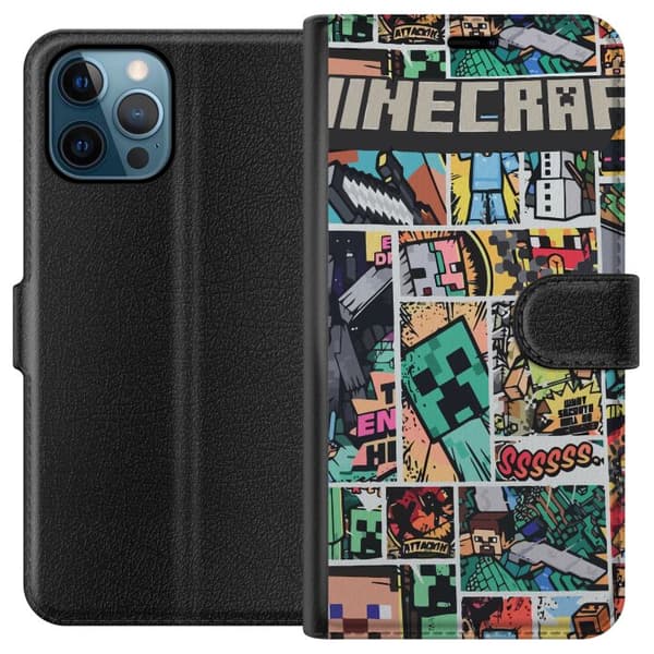 Apple iPhone 12 Pro Lommeboketui Minecraft Kunsthåndverk