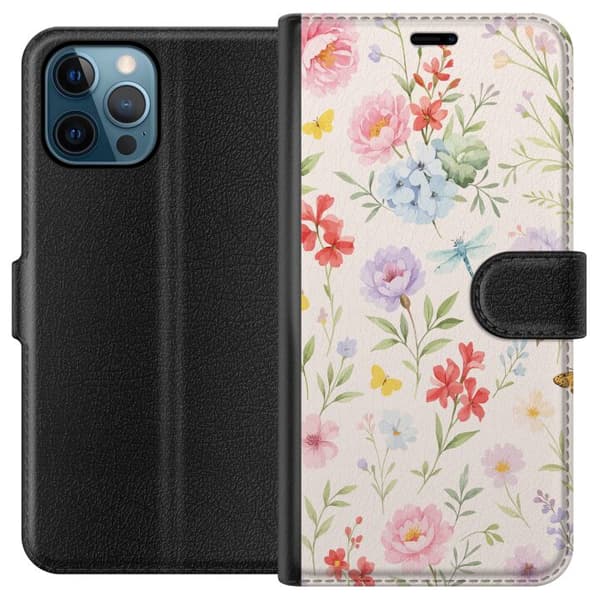 Apple iPhone 12 Pro Lommeboketui Blomster