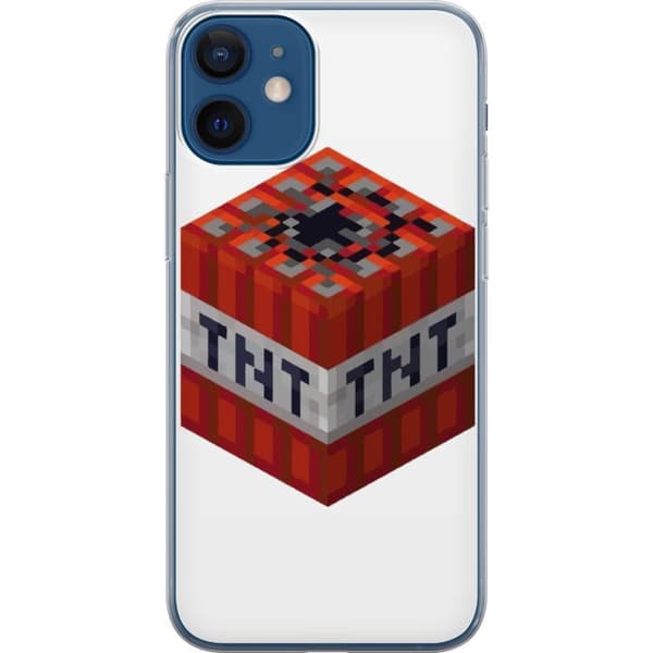 Apple iPhone 12 mini Gjennomsiktig deksel Minecraft TNT
