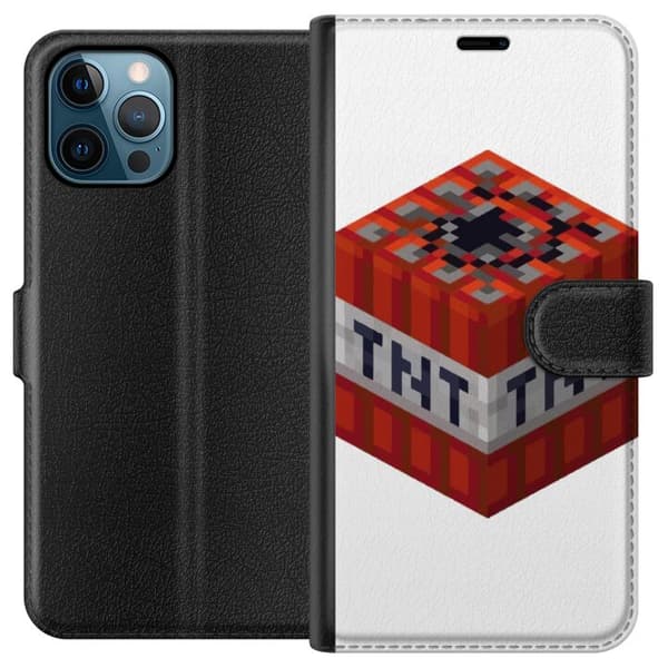 Apple iPhone 12 Pro Max Tegnebogsetui Minecraft TNT