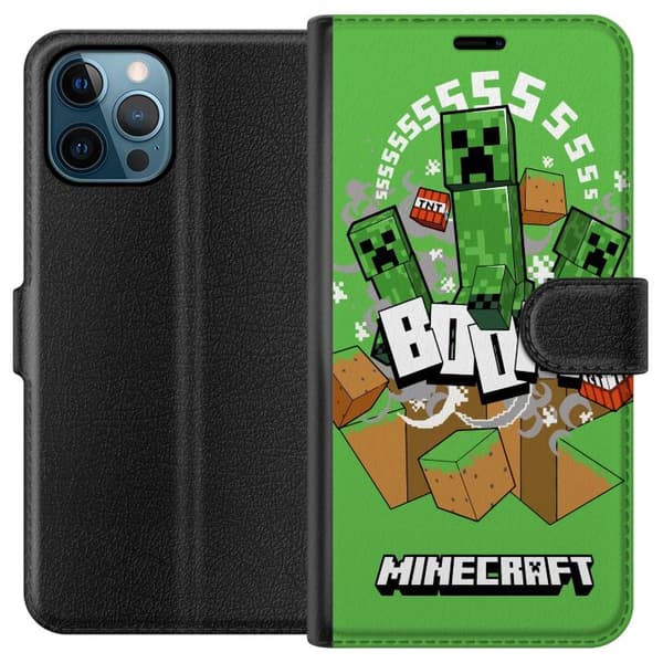 Apple iPhone 12 Pro Max Lommeboketui Minecraft Boom