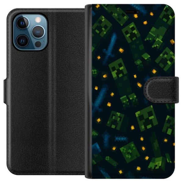 Apple iPhone 12 Pro Max Lommeboketui Minecraft Dungeons Mob