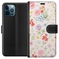Miniatyrbillede 1 af 3: Apple iPhone 12 Pro Max Tegnebogsetui Blomster