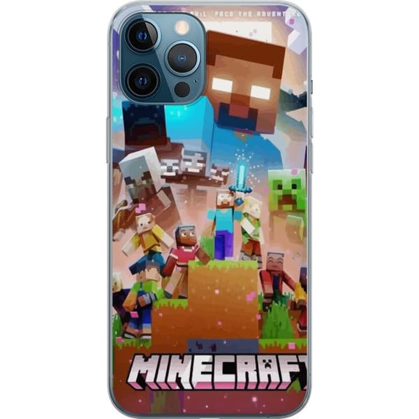 Apple iPhone 12 Pro Max Gennemsigtig cover Minecraft