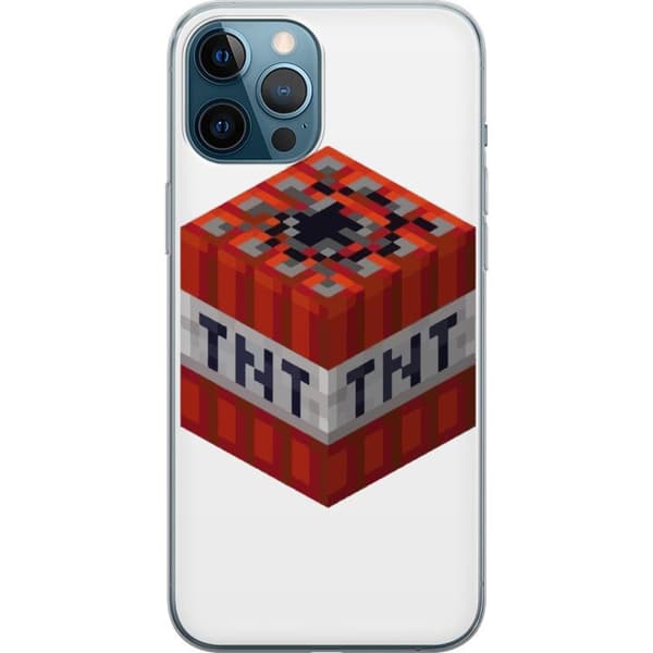 Apple iPhone 12 Pro Max Gjennomsiktig deksel Minecraft TNT