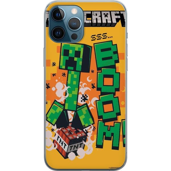 Apple iPhone 12 Pro Max Gennemsigtig cover Minecraft Boom