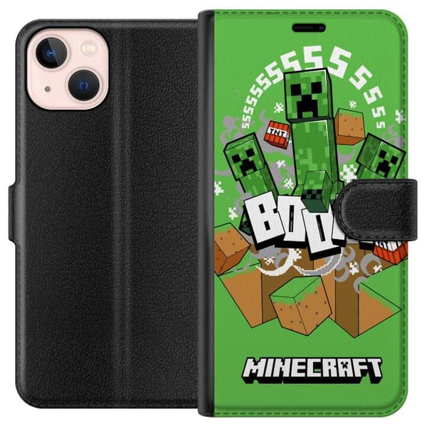 Apple iPhone 13 mini Tegnebogsetui Minecraft Boom