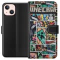 Miniatyrbillede 1 af 3: Apple iPhone 13 mini Tegnebogsetui Minecraft Kunst