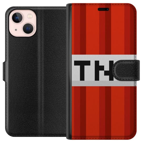 Apple iPhone 13 mini Tegnebogsetui Minecraft TNT
