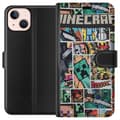 Miniatyrbillede 1 af 3: Apple iPhone 13 Tegnebogsetui Minecraft Kunst