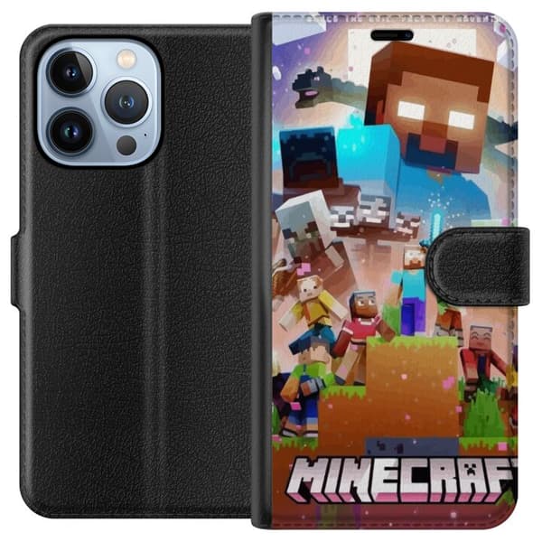 Apple iPhone 13 Pro Lompakkokotelo Minecraft