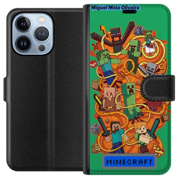 Apple iPhone 13 Pro Lompakkokotelo Minecraft