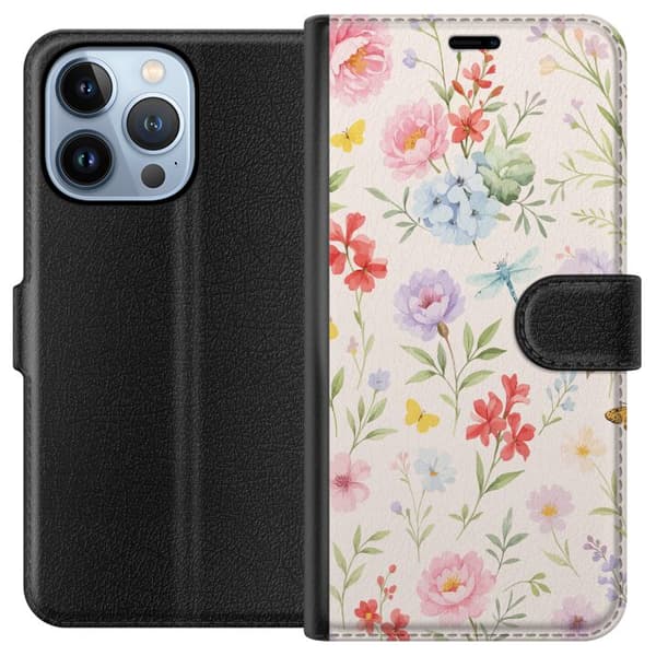 Apple iPhone 13 Pro Lompakkokotelo Kukat