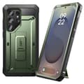 Miniatyrbild 1 av 4: Heltäckande fodral för Samsung S25 Ultra Stöttåligt Ställbart Stöd Supcase Mörkgrön
