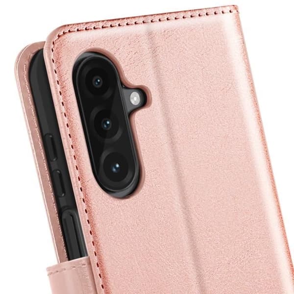 Portföljfodral för Samsung Galaxy A26 med handrem Mayaxess Rosa Champagne
