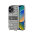 Miniatyrbild 2 av 4: Coque för iPhone 16 Pro Utgåva Repeat Pattern Tonal Stripe med Metalliskt Logo DKNY Beige