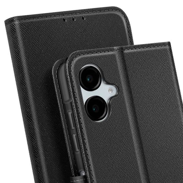 Etui för Samsung Galaxy A06 Klädesplagg Portfölj Fancy Svart