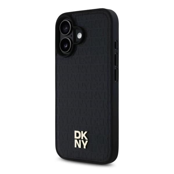 Baksidan för iPhone 16 Plus Kompatibel med MagSafe DKNY Svart