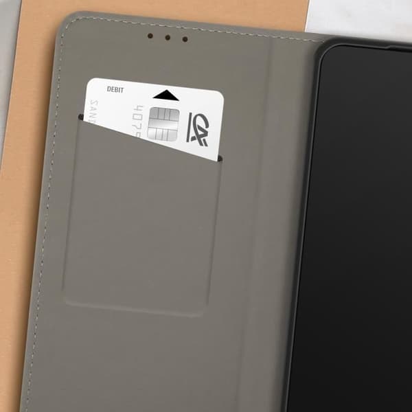 Fodral för Xiaomi Redmi Note 14 5G Med Magnetisk Kortficka Svart
