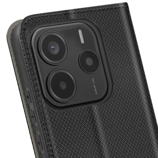 Fodral för Xiaomi Redmi Note 14 5G Med Magnetisk Kortficka Svart