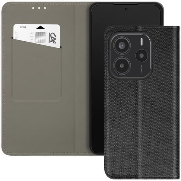 Fodral för Xiaomi Redmi Note 14 5G Med Magnetisk Kortficka Svart