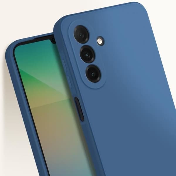 Coque för Samsung Galaxy A26 Silikon Mjuk Matt Mörkblå