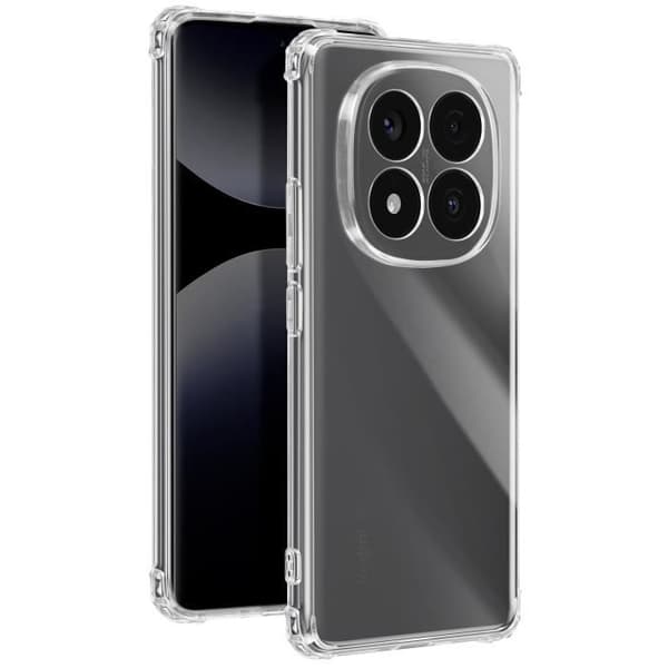Skyddskal för Xiaomi Redmi Note 14 Pro och 14 Pro Plus Förstärkta hörn Transparent