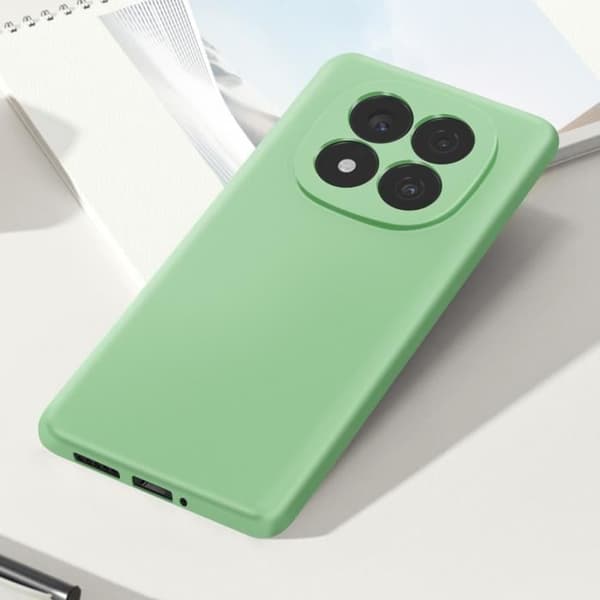 Coque för Xiaomi Redmi Note 14 Pro och 14 Pro Plus Silikon Soft-Touch Ljusgrön